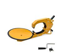 Relaxdays Blocca Ruota Auto e Camper, Acciaio Giallo, 15'', Sicurezza e Stabilità