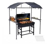 Relaxdays Gazebo barbecue in metallo