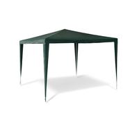 Relaxdays Gazebo da Giardino, Tenda per Esterni Quadrata, con Tetto, 100% PE e HxLxP: 2,5x3x3 m, Festival, Verde