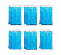 Relaxdays Ghiaccio Gel Termico, 12 Sacchetti Multiuso, 15 x 8 cm, Terapia Caldo Freddo, Cuscinetti Refrigeranti, Blu