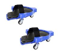 Relaxdays Ginocchiere con rotelle, Protezione articolare, Fino a 100 kg, 22 x 29,5 cm, Blu