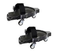 Relaxdays Ginocchiere su rotelle in Schiuma Nera, Fino a 100 kg, 22 x 29,5 cm