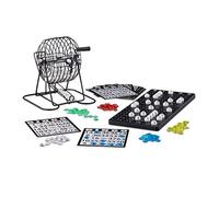 Relaxdays Gioco Bingo con Gabbia di Metallo, AxLxP: 20 x 17.5 x 21.5 cm, Bingo,