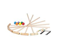Gioco del croquet Mazze e palline 6 giocatori 1,7 kg Gioco all'aperto Legno