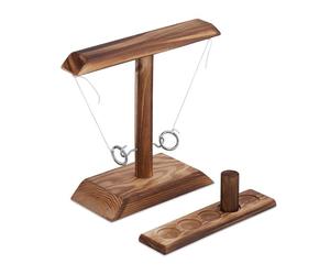 Relaxdays Gioco di lancio dell'anello su gancio