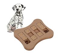 Relaxdays Gioco Interattivo per Cani e Gatti, Giocattolo Attivazione Mentale e Olfattiva, Dog Puzzle, MDF, Marrone, Fibra di Legno, 2,5x24,5x20 cm