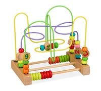 Relaxdays Gioco multiattività con frutta in legno