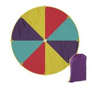 Gioco Paracadute Arcobaleno Ludico Bambini Telo Compleanno 8 Giocatori Ø 350 cm