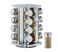 Portaspezie Organizer spezie Contenitore erbe 16 barattoli Acciaio inox 2,2 kg