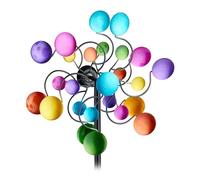 Girandola Vento Ferro Ruote Gioco Bambini Giardino Balcone Colori 119x33x15,5 cm
