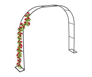 Relaxdays Grande arco in metallo per rose