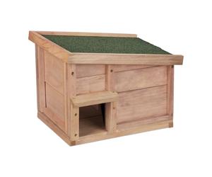 Relaxdays Grande rifugio in legno per ricci