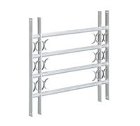 Relaxdays Grate per Finestre Antiscasso, 600x700-1050 mm, Estensibili, Acciaio Robusto, Inferriate di Sicurezza, Grigio