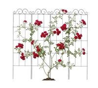 Relaxdays Graticcio per rampicanti, Set da 4, AxL: 116 x 30 cm, Metallo, Supporto Rose, Giardino