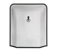 Relaxdays Griglia Parascintille, Protezione per Camino, Stufa Caminetto, H x L: 61 x 54 cm, in Ferro Battuto, Nero