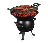 Griglia a sfera Grill portatile Barbecue in ghisa 3 gambe 4,8 kg BBQ da esterno