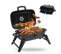 Relaxdays Grill da tavolo con 2 griglie