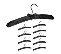 Relaxdays Grucce Appendiabiti in Raso in Set da 10 Imbottite Gancio Girevole a