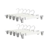 Relaxdays Set 10 appendipantaloni legno