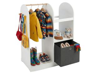 Relaxdays Guardaroba bimbi con box tessile