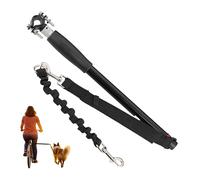 Relaxdays Guinzaglio nero per cani da bicicletta
