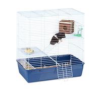 Relaxdays Hamsterkäfig Organizer per valigie, 70 cm, Blu (Blau)