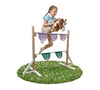 Relaxdays Hobby Horse Ostacolo 2 barre in legno