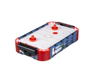 Relaxdays Hockey da tavolo gioco LED air hockey