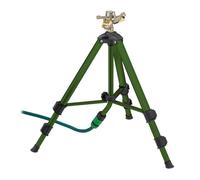 Relaxdays Irrigatore da Giardino, Gittata di 9 m, Angolo di Irrigazione da 0-360° Innaffiatore a Settore, Verde Nero