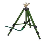 Relaxdays Irrigatore da Giardino, Gittata di 9 m, Angolo di Irrigazione da 0-360° Innaffiatore a Settore, Verde Nero