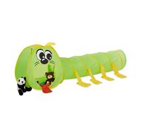 Relaxdays Tunnel bruco gioco per bambini pop up tenda bimbi XXL con tunnel giocattolo da interno ed esterno verde