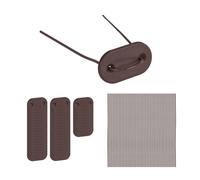 Relaxdays Kit 52 accessori fissaggio frangivista