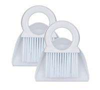Set 2 Spazzole Raccogli Briciole Cucina Campeggio Paletta Scopetta Casa Plastica