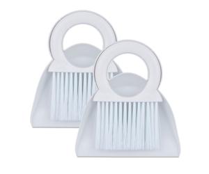 Relaxdays Kit da 2 spazzole raccogli briciole