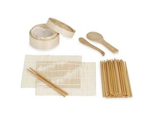 Relaxdays Kit per sushi in bambù