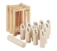 (TG. 18 x 28 x 18,5 cm) Relaxdays Kubb Vichingo, Gioco di Lancio Finlandese con