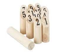 (TG. 13 pezzi) Relaxdays Kubb Gioco Vichingo, Gioco di Lancio Finlandese, in Leg