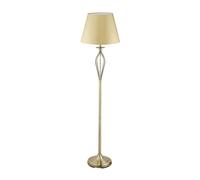 Relaxdays Lampada con paralume in stoffa vintage