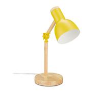 Relaxdays Lampada da scrivania in legno