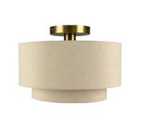 Relaxdays Lampada da soffitto in lino