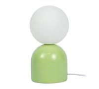 Relaxdays Lampada da tavolo con paralume in vetro