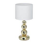 Lampada da tavolo dorata Paralume elegante rotondo 1,3 kg 1,7 m Feltro E27
