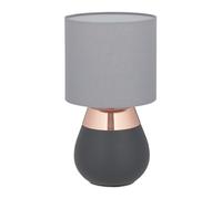Relaxdays Lampada touch ovale da comodino