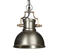 Relaxdays Lampadario a Sospensione Industrial, Lampada Sospesa, Paralume a Campana, HxLxP: 130 x 21 x 21 cm, Antracite E27, 40 W, 1 pz