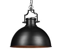 Relaxdays Lampada a sospensione design industrial look shabby, per sala da pranzo, LED E27, lampadario Ø 40,5 cm, nero