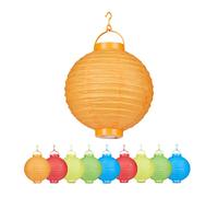 Relaxdays Lanterne LED colorato Set da 10 pz.
