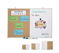 Relaxdays Lavagna combinata white & cork board