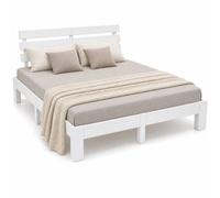 Relaxdays Letto in legno massello 140x200 cm