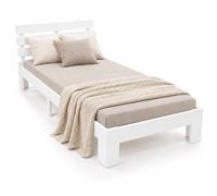 Relaxdays Letto massello 90x200 cm