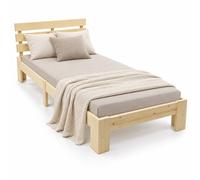 Relaxdays Letto massello 90x200 cm